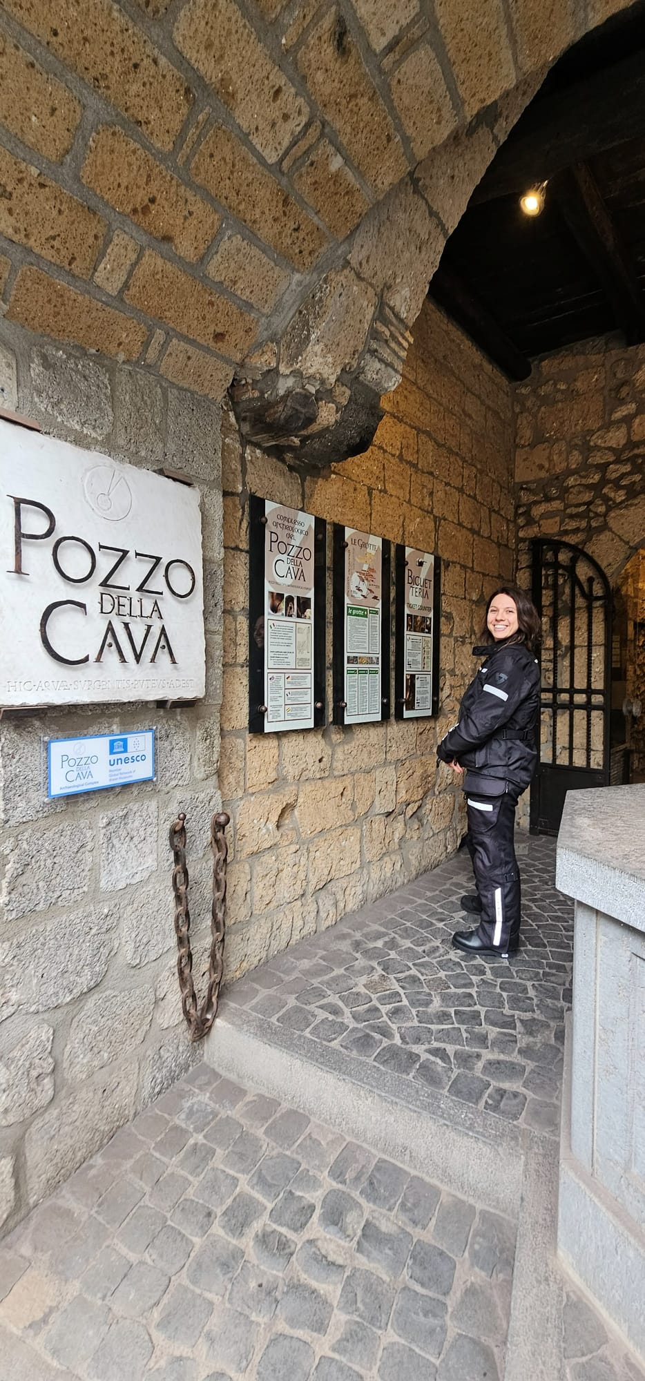 No Pozzo della Cava, em Orvieto